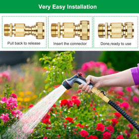 BoArt solid brass hose fittings resist rust for outdoor use