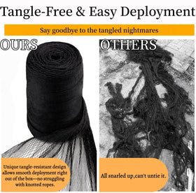 Predator-proof BobbleT netting guards flocks from hawks and raccoons.