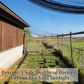 Adaptable BobbleT netting fits large farms or small backyard coops.