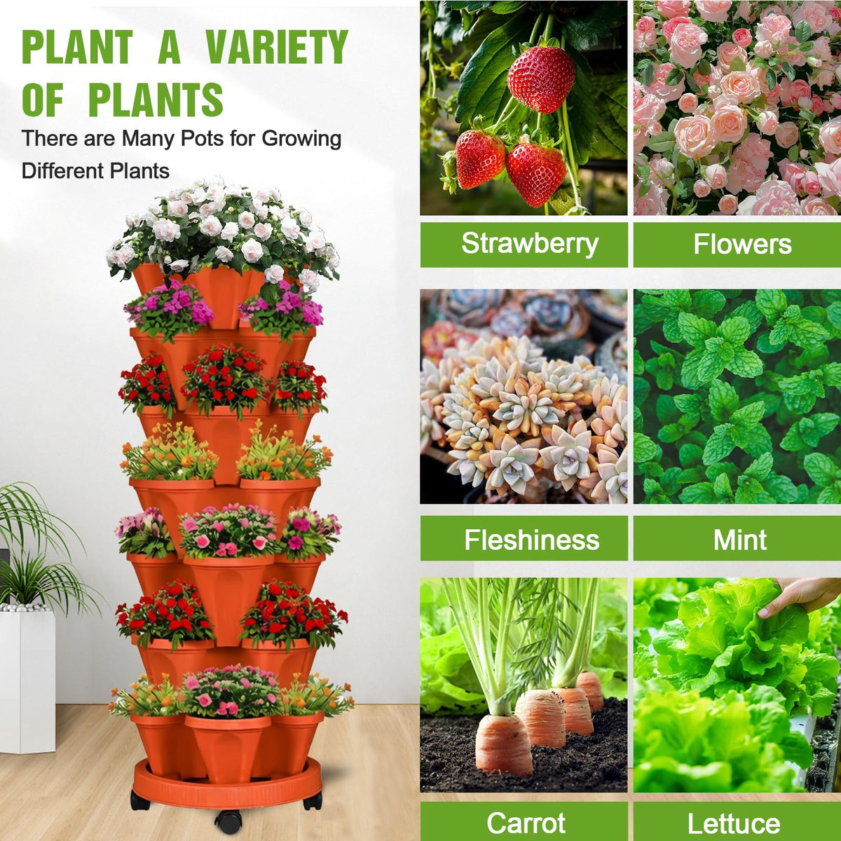 Bociks easy-mobility design assists seniors in tending a balcony garden.
