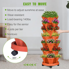 Bociks outdoor planter with wheels allows effortless relocation of your plants.