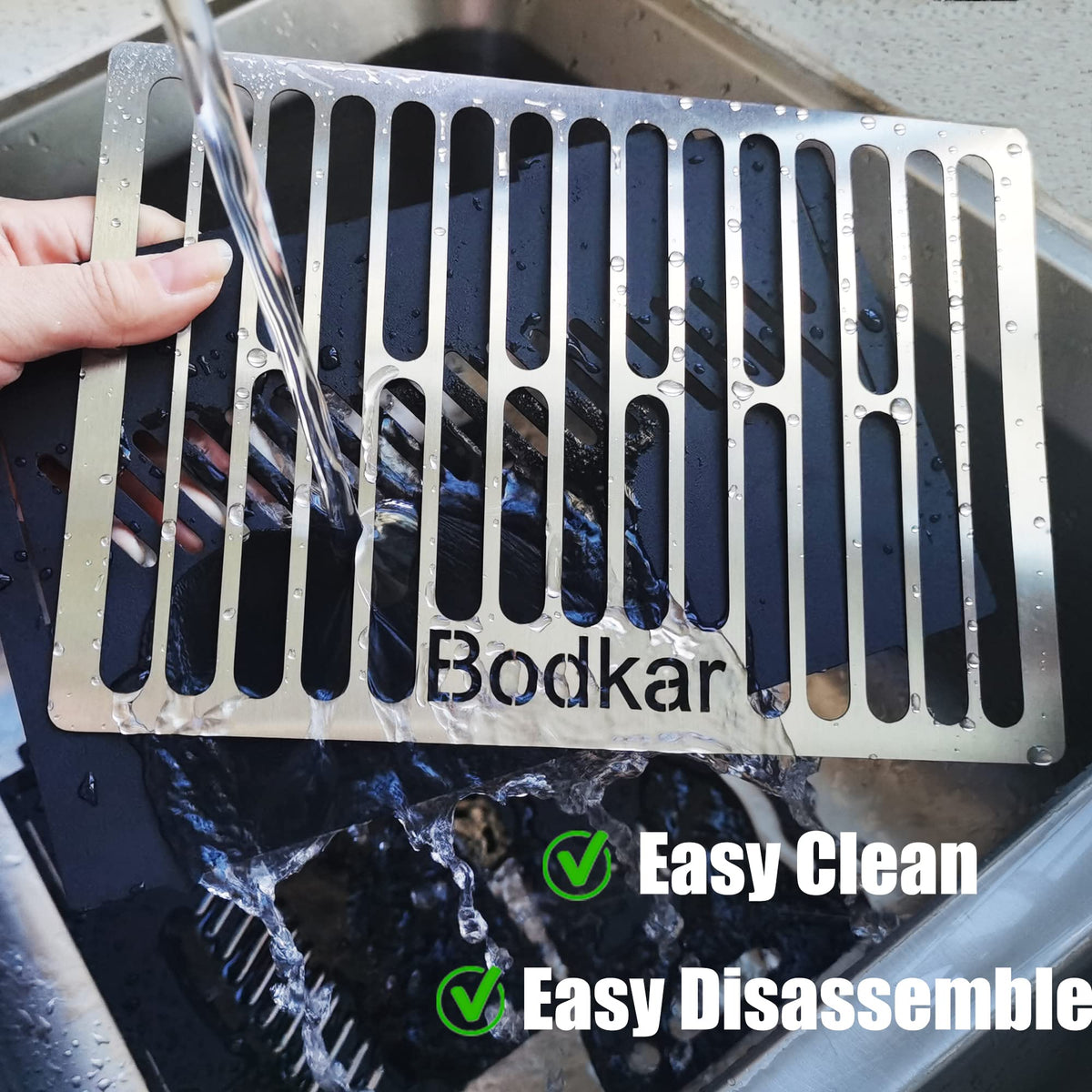 Bodkar Charcoal Grill iron-steel body, durable for outdoor cooking.