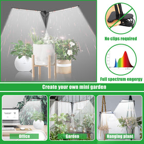 bodkar Grow Light USB-powered for easy plug-and-play setup.