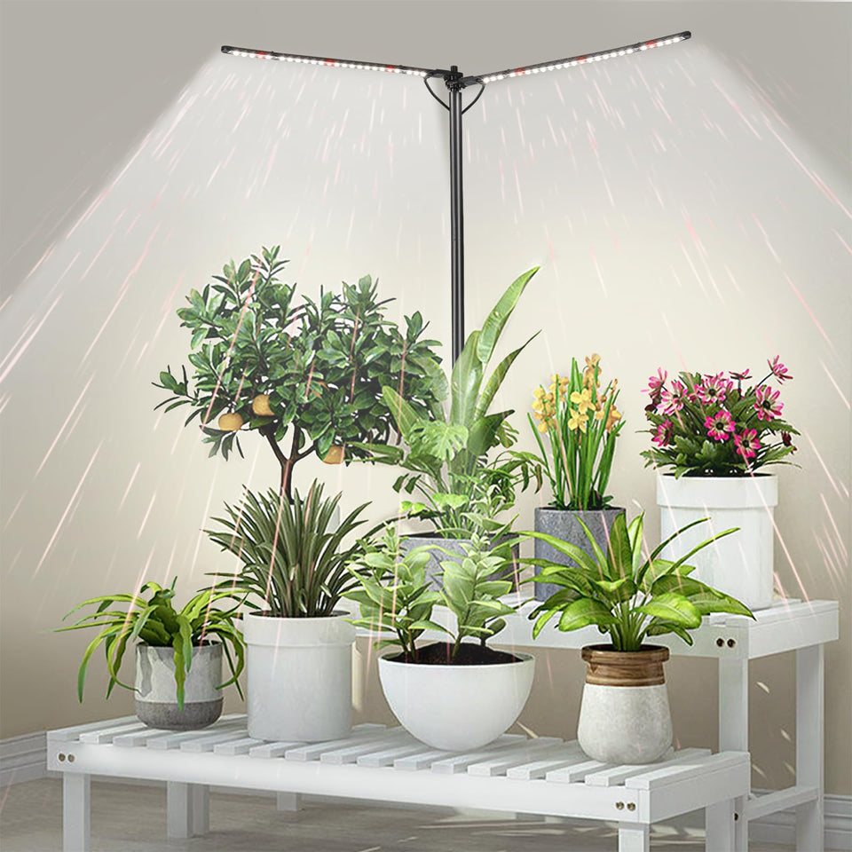 bodkar slim grow light with wood bamboo design boosts indoor plant aesthetics and growth