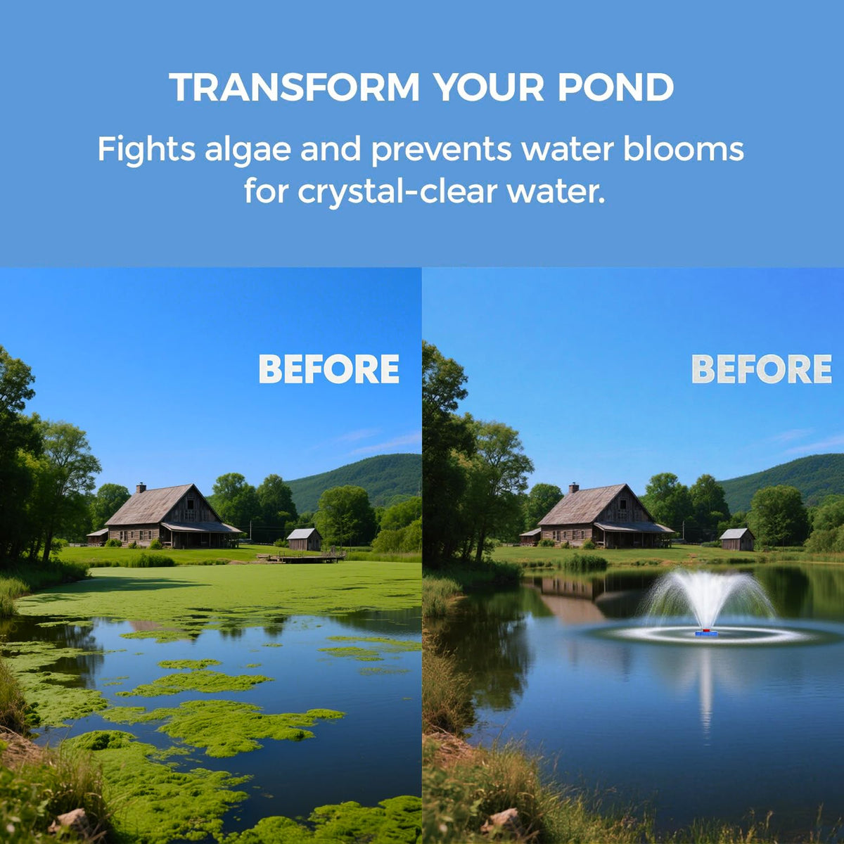 BOFEKTE 110V pump offers durable, energy-efficient pond aeration