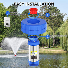 BOFEKTE V-shaped nozzle reaches seven feet height for pond aeration