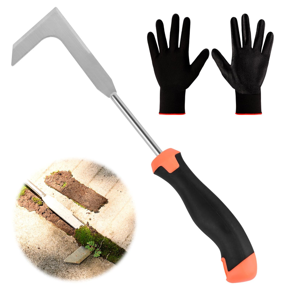 BokingOne patio crack weeder blade slices through cracks for easy weed removal.