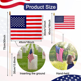 BOLALI flag pole assembly up to 30 inches for flexible displays