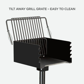 boldworks 256 sq in grilling surface supports large meals.