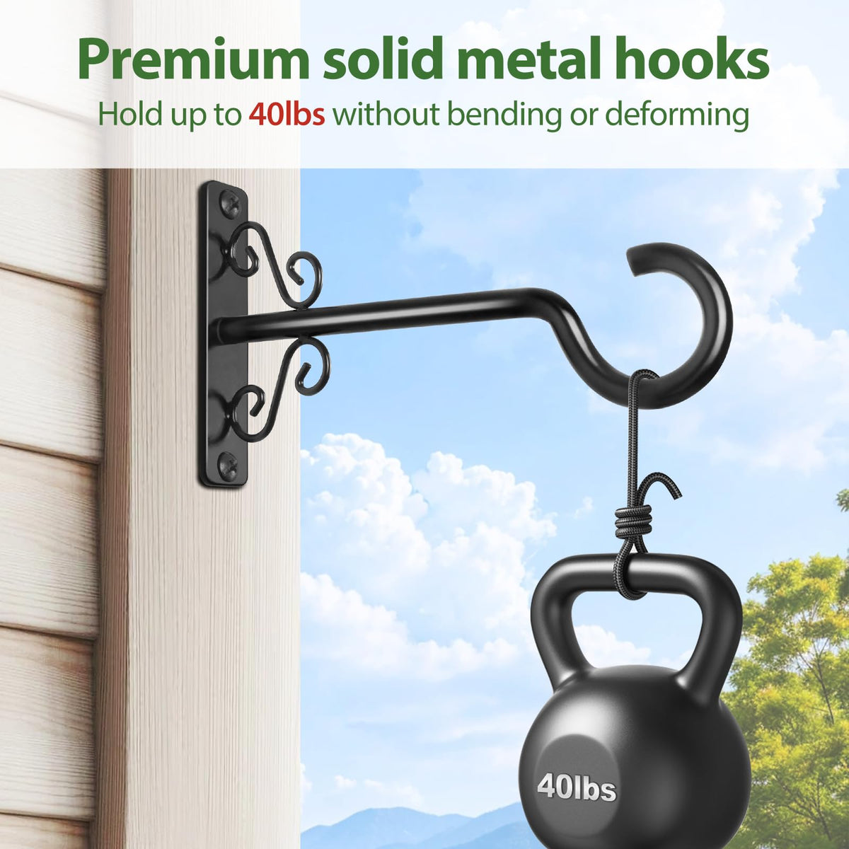 BOLITE 6-inch hanging brackets in a two-pack for versatile mounting
