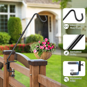 BOLITE black finish metal hanger withstands weather for outdoors