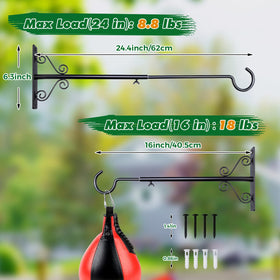 Easily install with screws into wood, brick, or drywall for secure mounting.