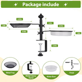 BOLITE deck feeder with removable trays for quick cleaning