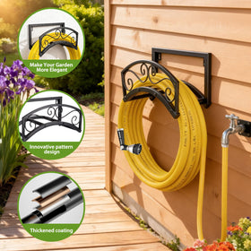 BOLITE hose holder wall mount side view highlights compact wall installation