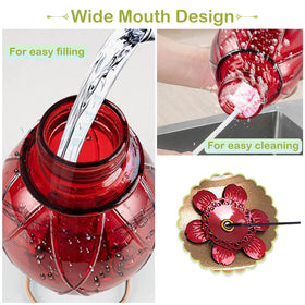 BOLITE feeder circular perches offer resting spots for hummingbirds.