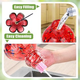 Leak-proof base prevents spills during refills and cleaning.