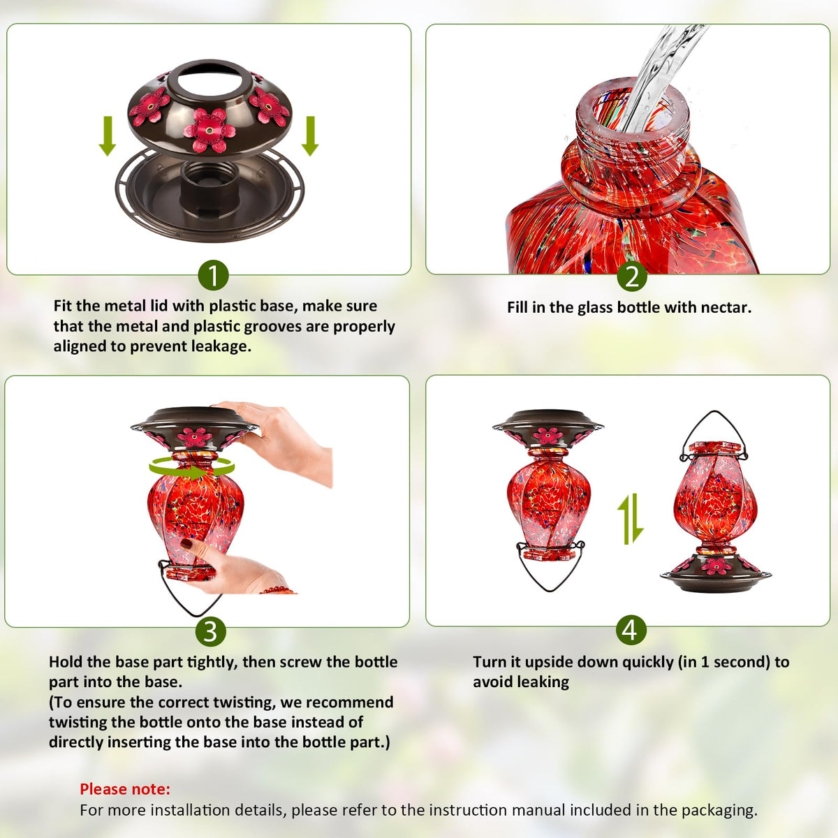 BOLITE leak-proof seal prevents leaks during outdoor use.