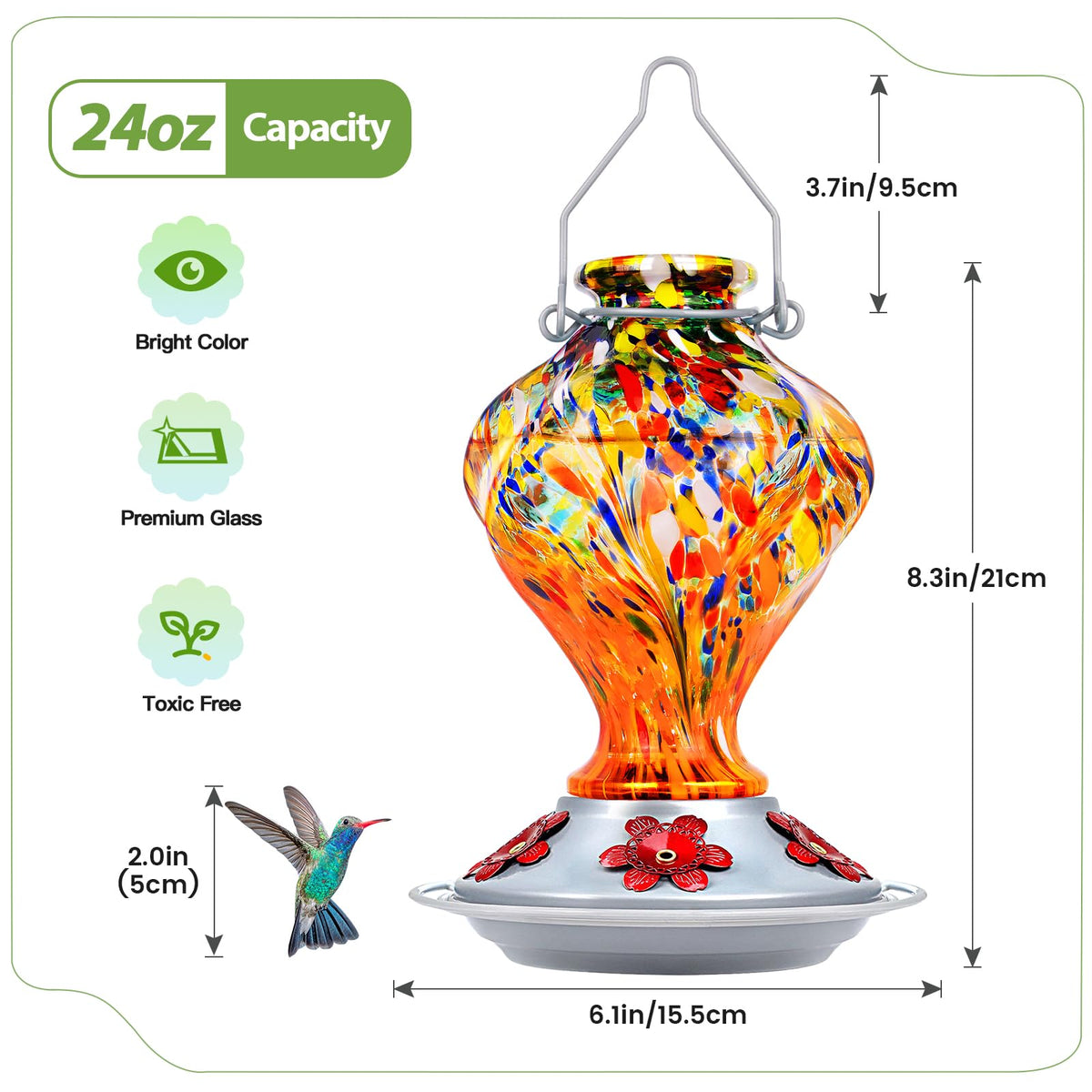 BOLITE hummingbird feeder outdoor-gift-pack makes a thoughtful present for nature lovers.