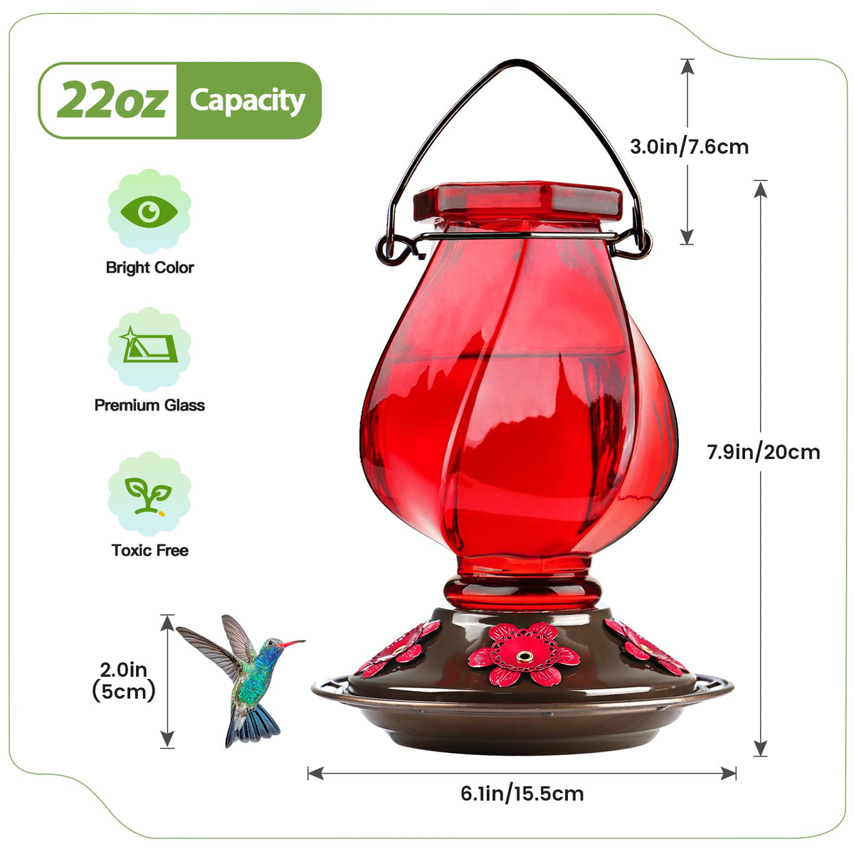 BOLITE outdoor-friendly feeder suits balcony, garden, or patio gifting.