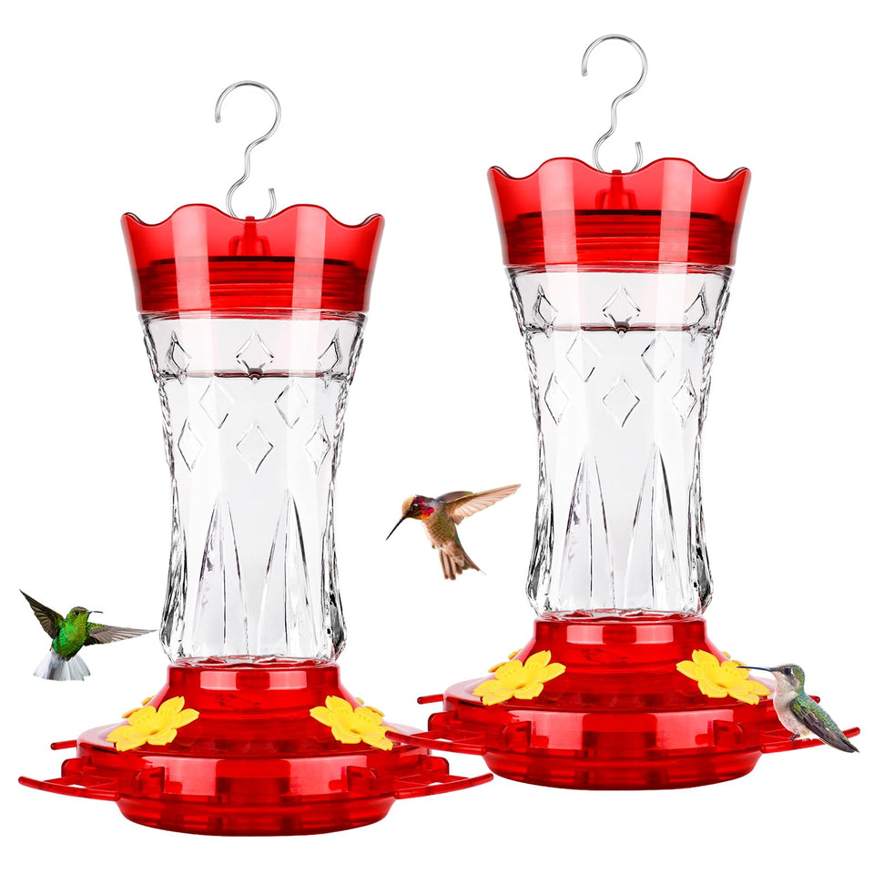 Bolite hummingbird feeder with stars bottle attracts hummingbirds in outdoor spaces