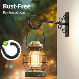 BOLITE curved-hook plant hanger showcasing decorative silhouette