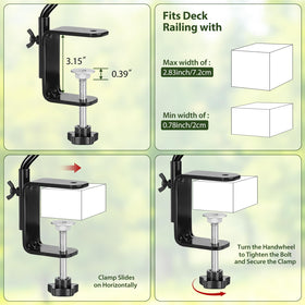BOLITE plant hanger on deck for quick outdoor planting