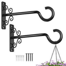 BOLITE 6-inch wall hook plant hanger on indoor and outdoor wall surfaces