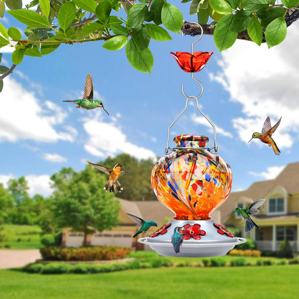 Bolite tinted glass enables easy viewing of nectar level from a distance.