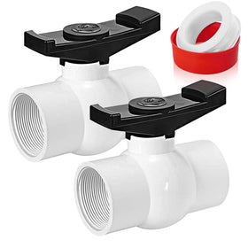 Boltigen 2-pack PVC ball valves in packaging for quick selection and replacement