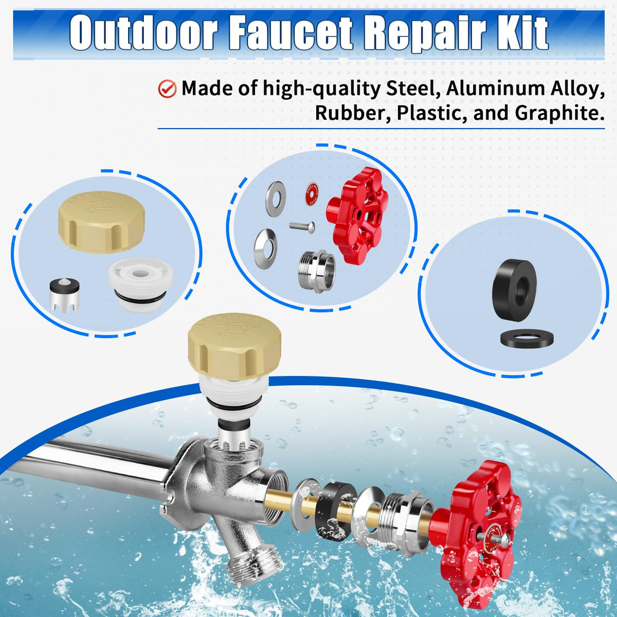 Boltigen anti-siphon sillcock valve protects against backflow and leaks