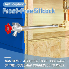 Boltigen anti-siphon valve protects the supply during cold seasons.