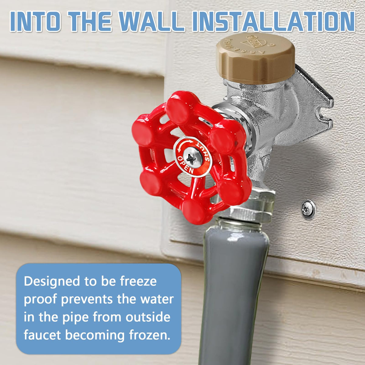 Boltigen chrome-plated brass outdoor faucet for durable use.