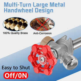 Boltigen lead-free brass frost-proof spigot resists corrosion.