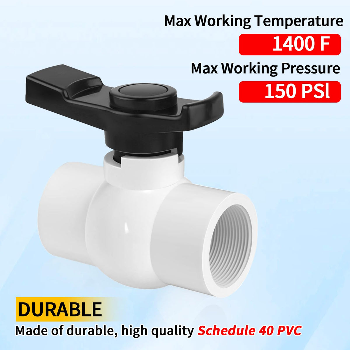 Boltigen PVC valve material shown for durability and weather resistance
