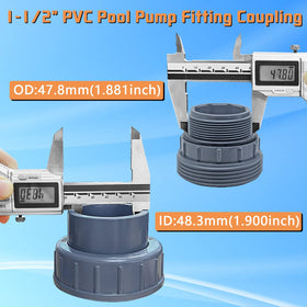 Boltigen PVC pool pump fitting slip end ready for pipe connections