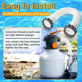 UV-resistant and chemical-ready hose suitable for saltwater systems.