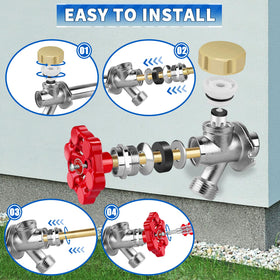 Boltigen wall hydrant service kit for frost-free units