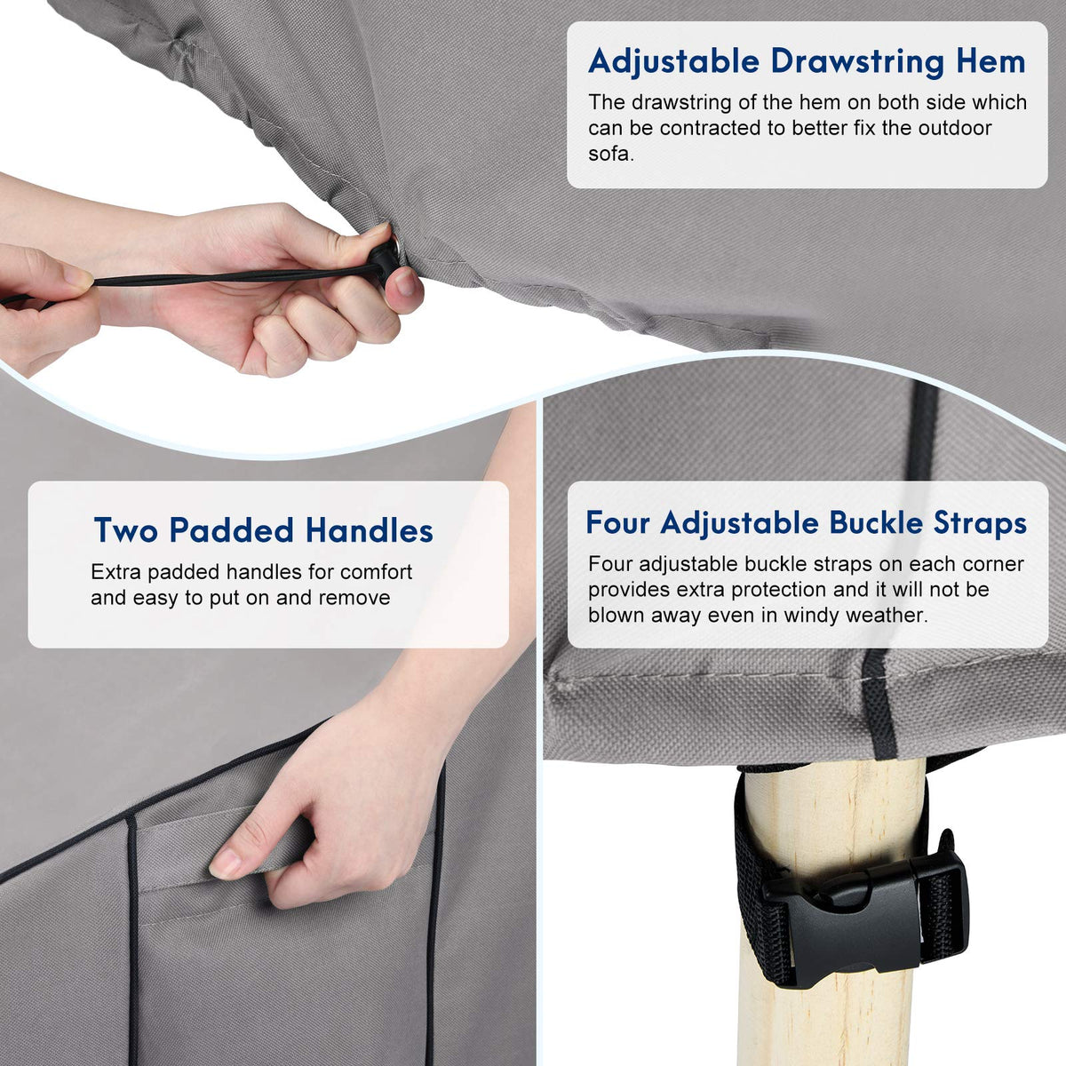 Large mesh vents allow airflow to reduce moisture buildup