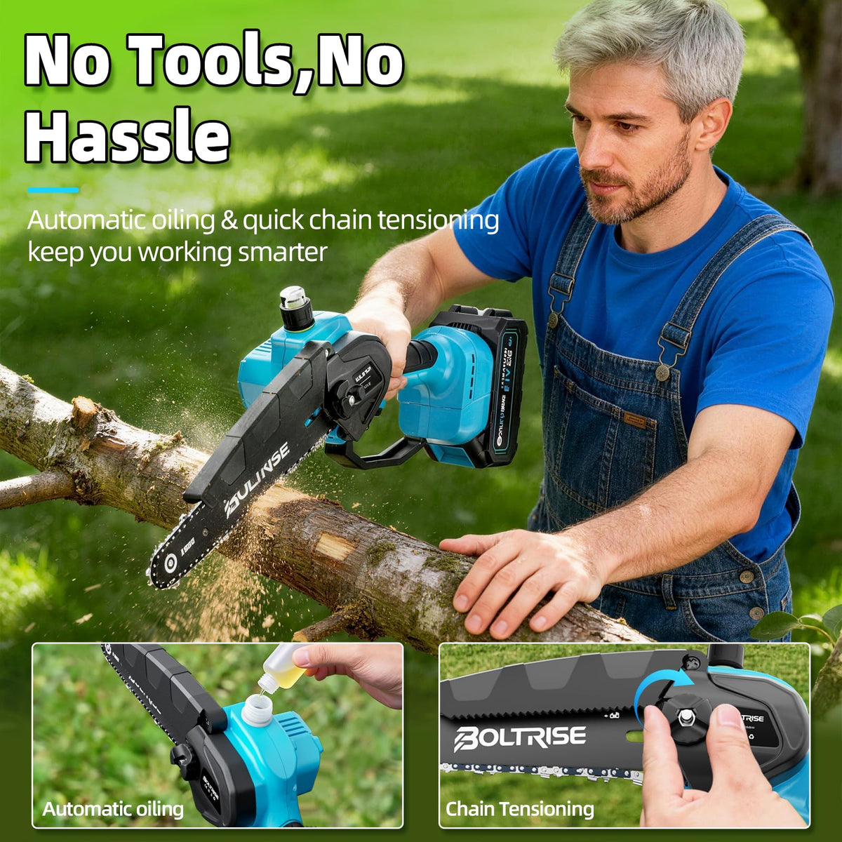 BOLTRISE ideal for garden tasks and camping with extendable reach.