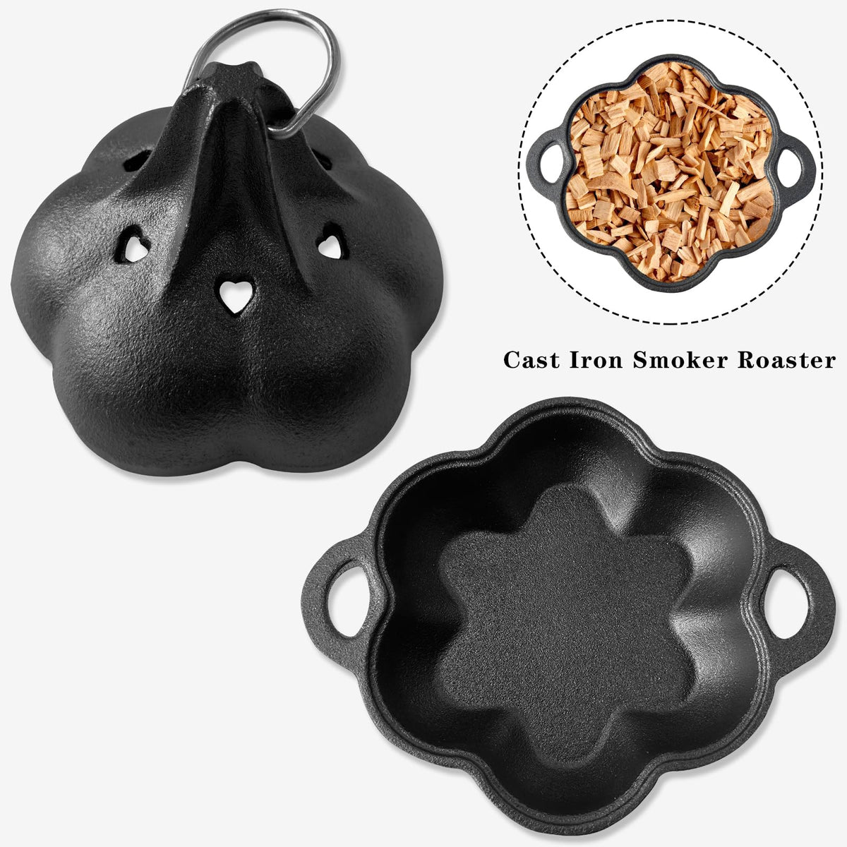 Bolvoud cast iron roaster preserves heat for steady roasting