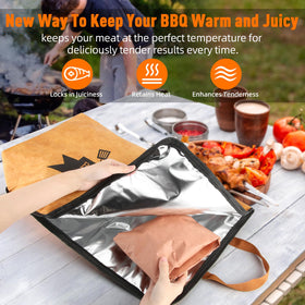 Bolycen BBQ blanket five-layer insulation locks in juices and warmth.