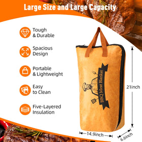 Bolycen BBQ Blanket insulation-5-layer maintains steady warmth for even resting.