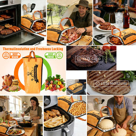 Bolycen BBQ Blanket leak-proof-zipper secures contents during transport.
