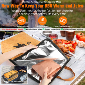 Bolycen BBQ Blanket wide-mouth-design allows easy placement of large meats.
