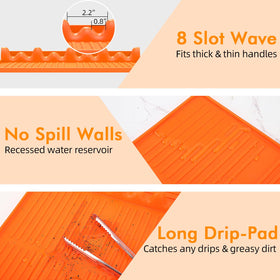 Bolycen durable non-slip silicone mat stays put during cooking.