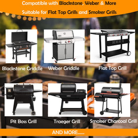 Bolycen griddle tool mat with eight slots ideal for grilling sessions.