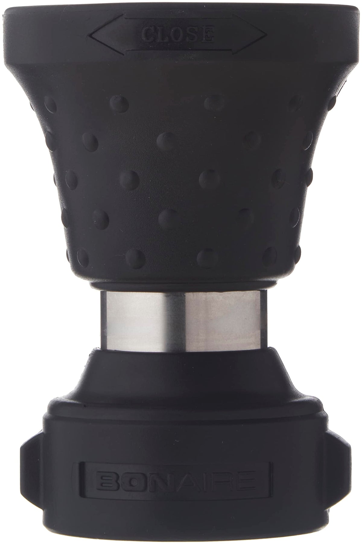 Bon-Aire HN-10C steel nozzle front view showing durable construction for tough outdoor use