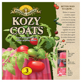 Bonadea Gardens Kozy Coats insulating plant protector for tomatoes shields seedlings from chilly nights