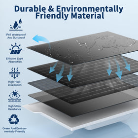 BONAI solar panel installation step demonstrates easy setup process.