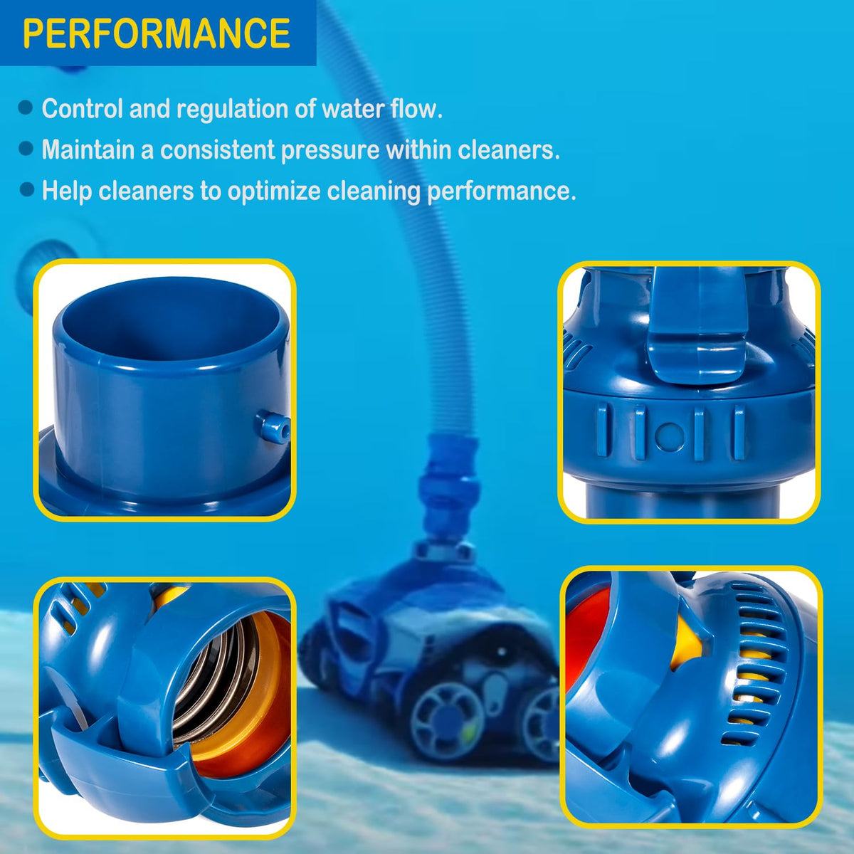 Bonbo FRV100 MX8 valve delivering consistent flow for thorough debris removal.